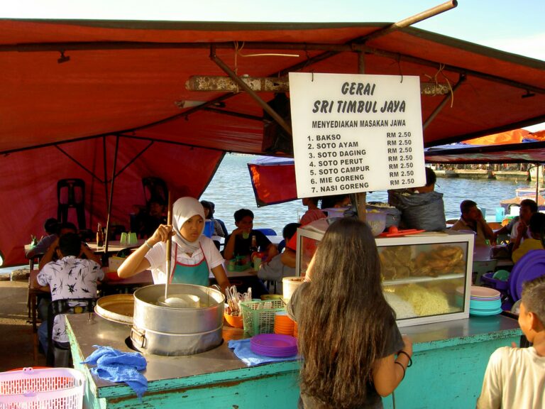 Markt in Kota Kinabalu, Maleisië