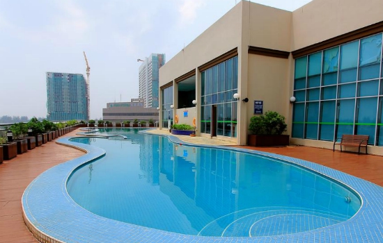 Mega hotel in Miri, Maleisië