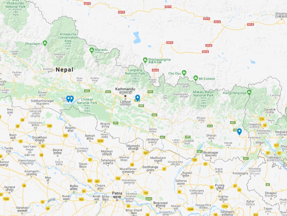 Routekaart van de reis Nepal rondreis best local experiences