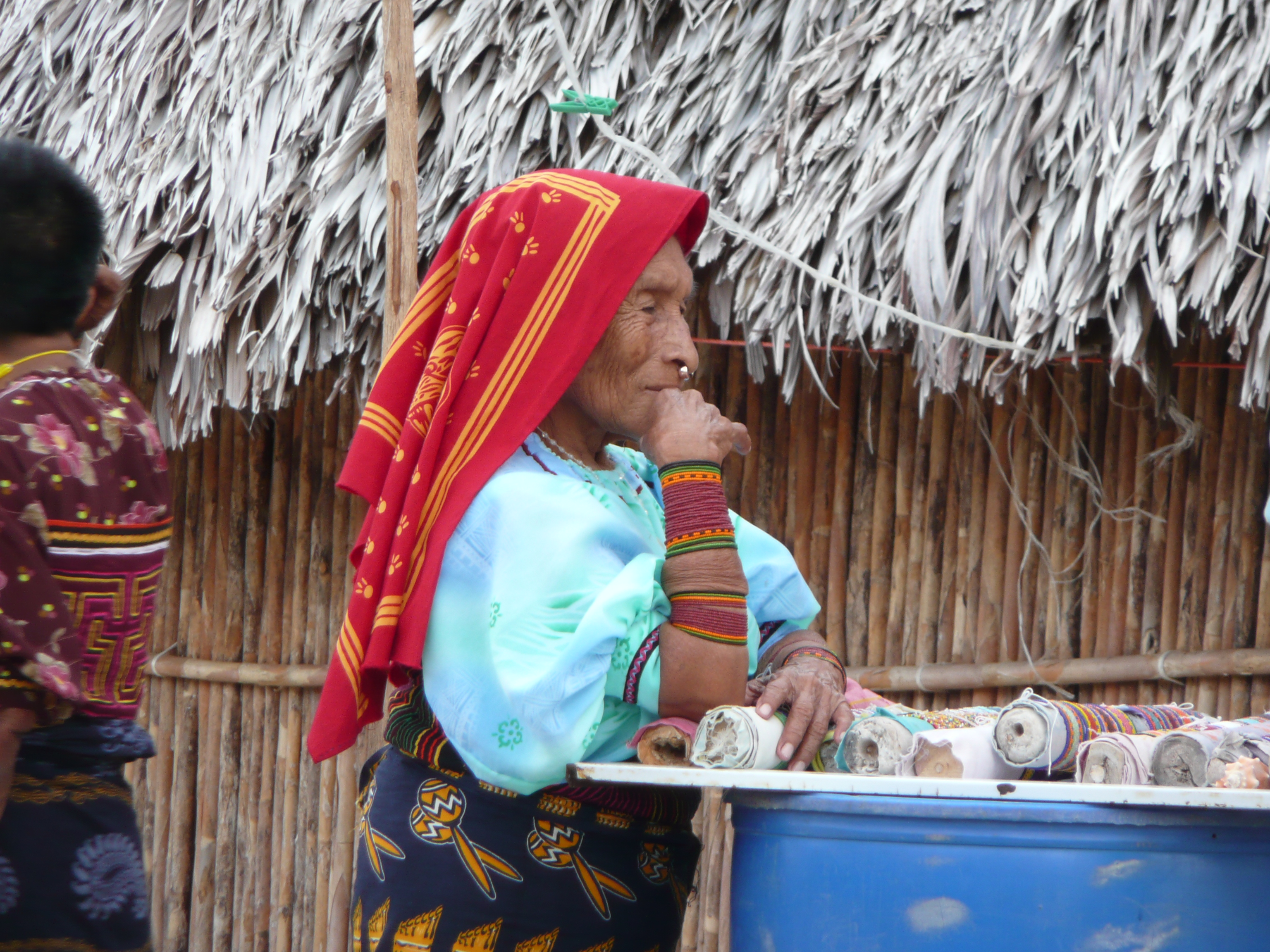 Vrouw in Panama