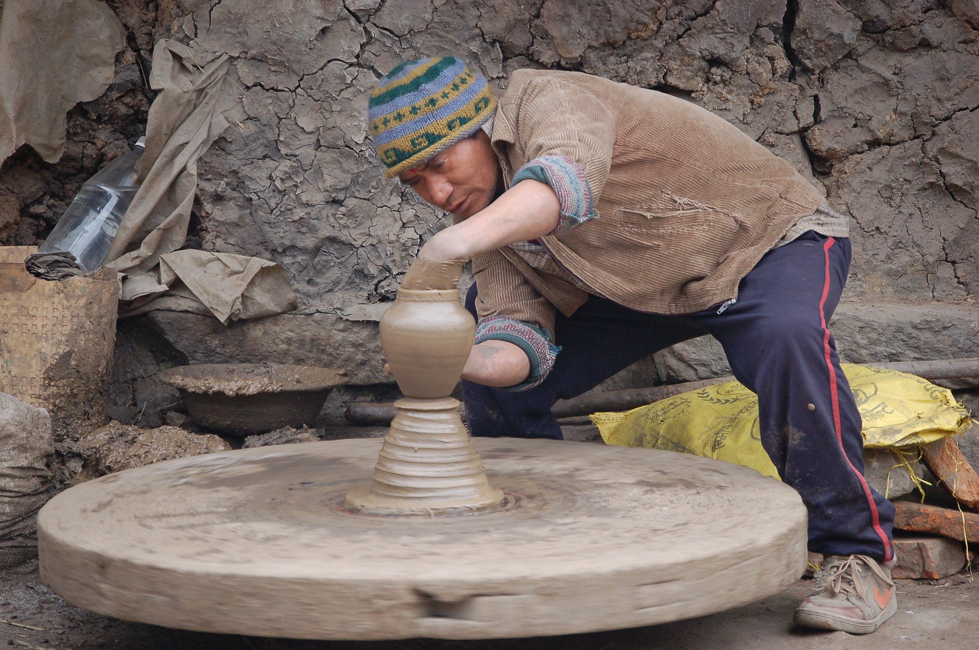 Pottenbakker Tansen in Nepal