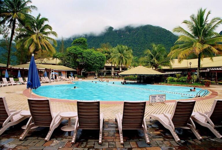 Resort in Damai beach, Borneo