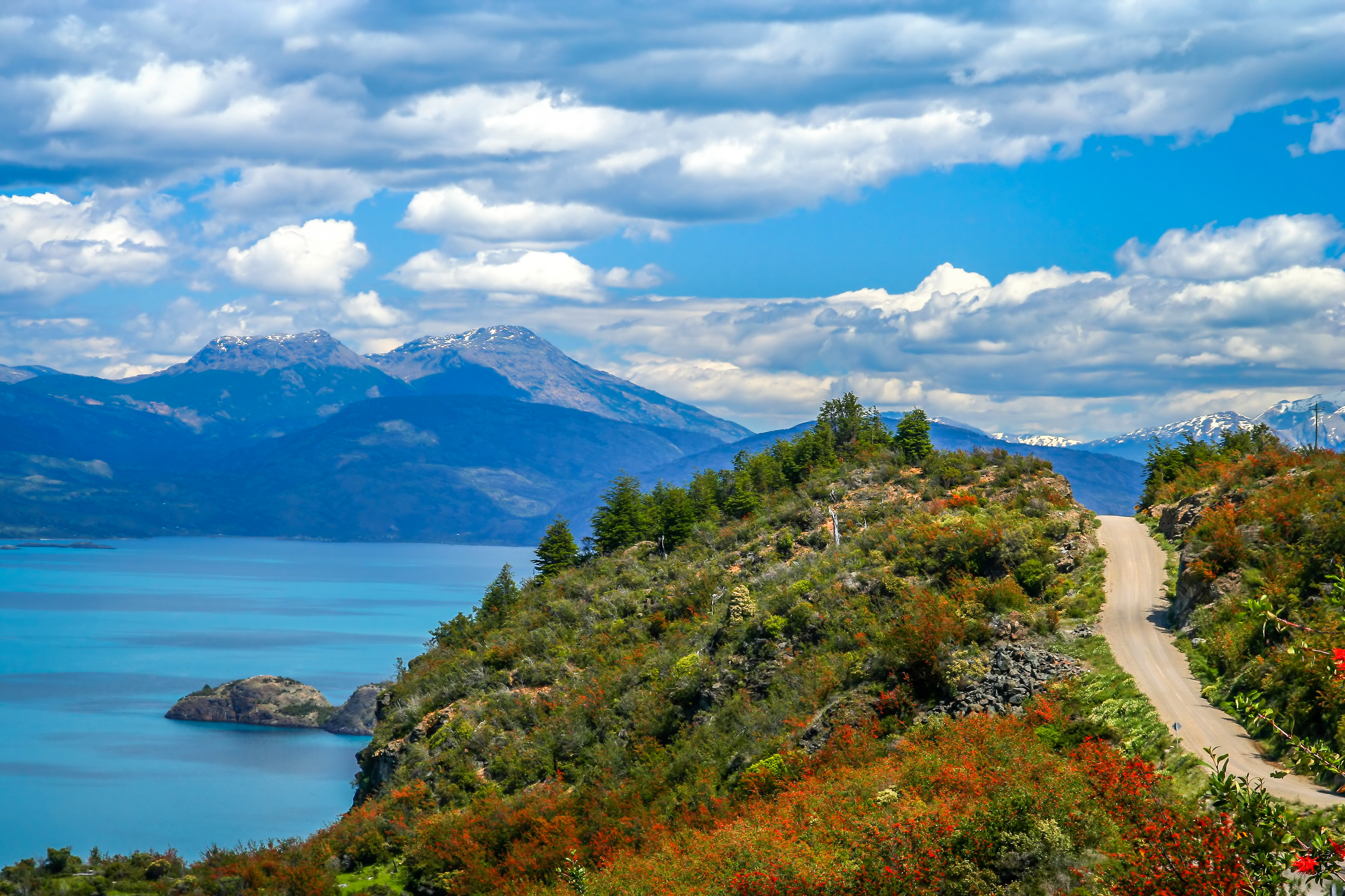 Carretera austral lago carrera in Chili