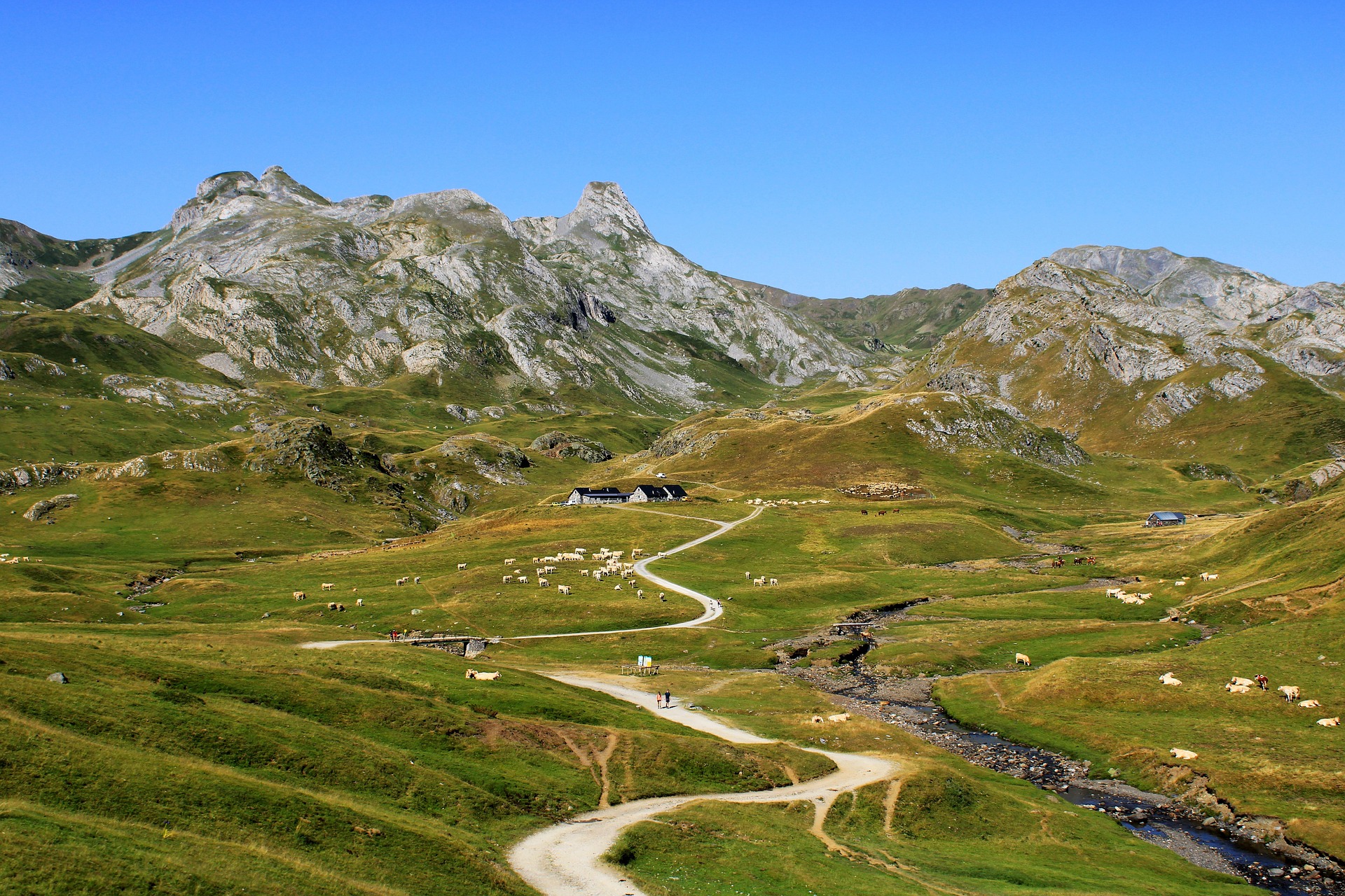 French pyrenees in Artiga de Lin, Noord-Spanje