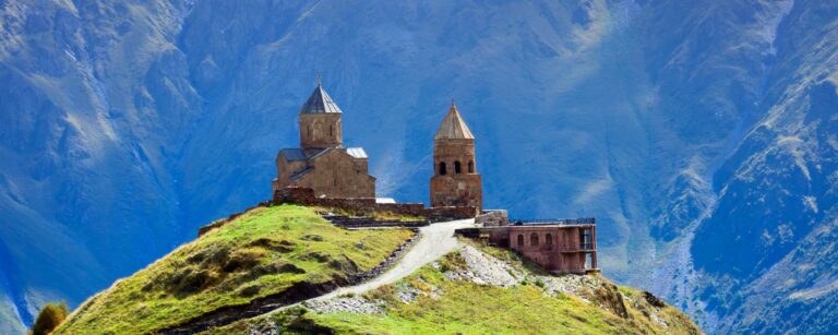 Gergeti Kaukasus in Kazbegi, Georgië