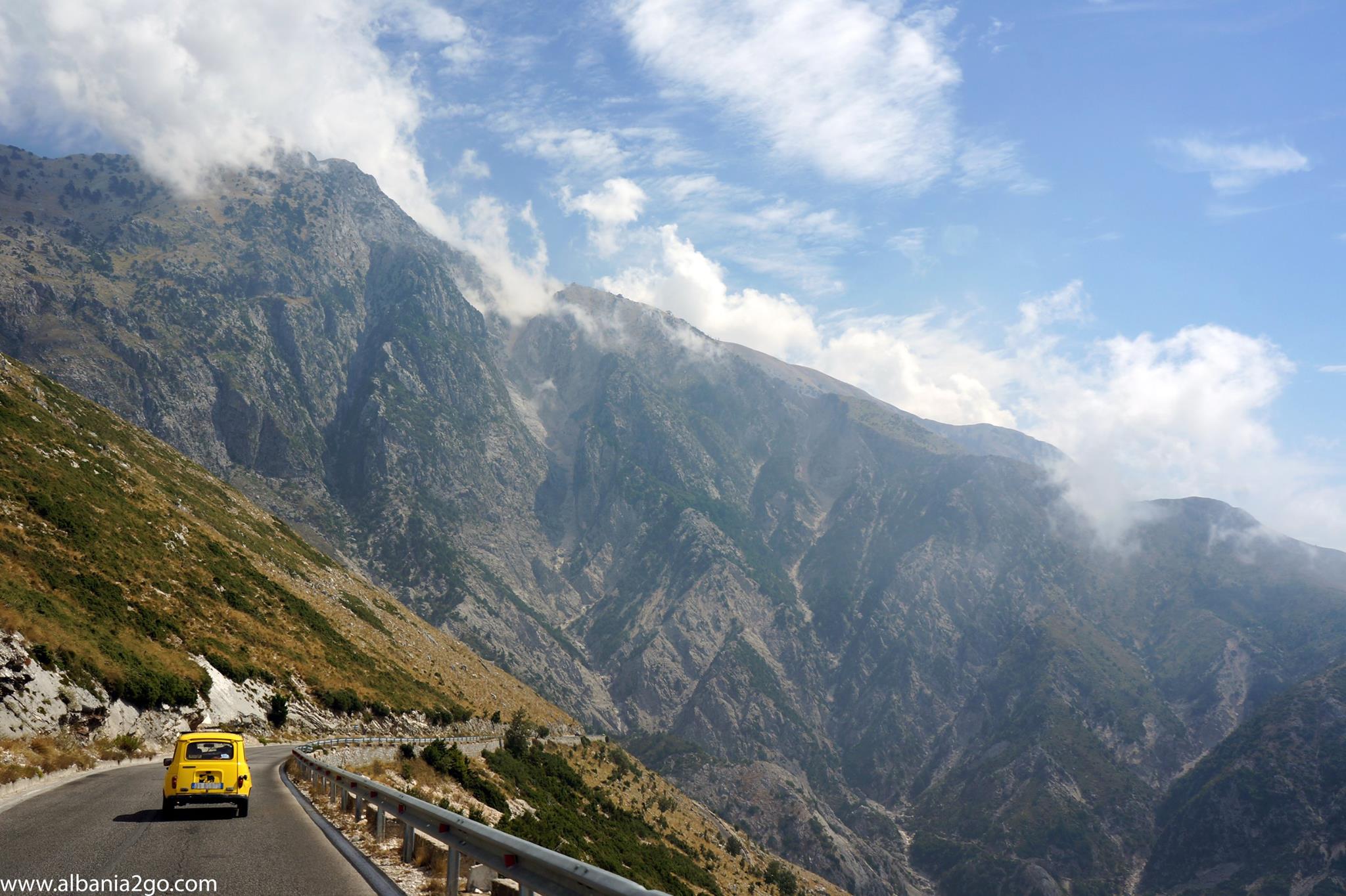 Pass in Llogara, Albanië