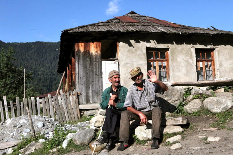 Locals svaneti in Kutaisi, Georgië