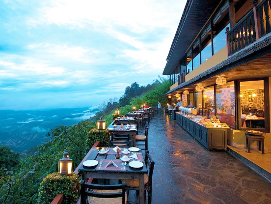Country Villa terras in Nepal