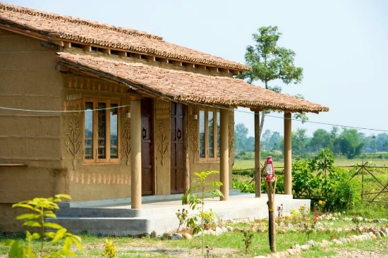 Tharu huisje in Nepal