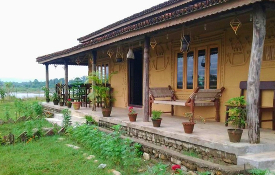 Tharu huisje in Nepal