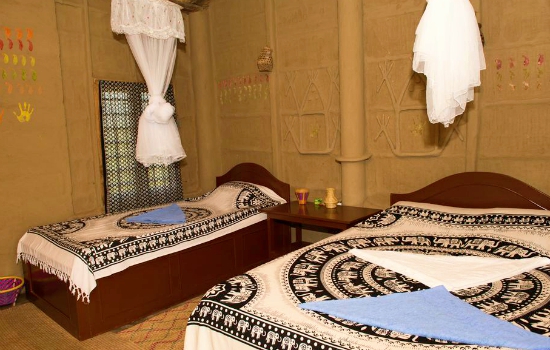 Tharu bedden in Nepal