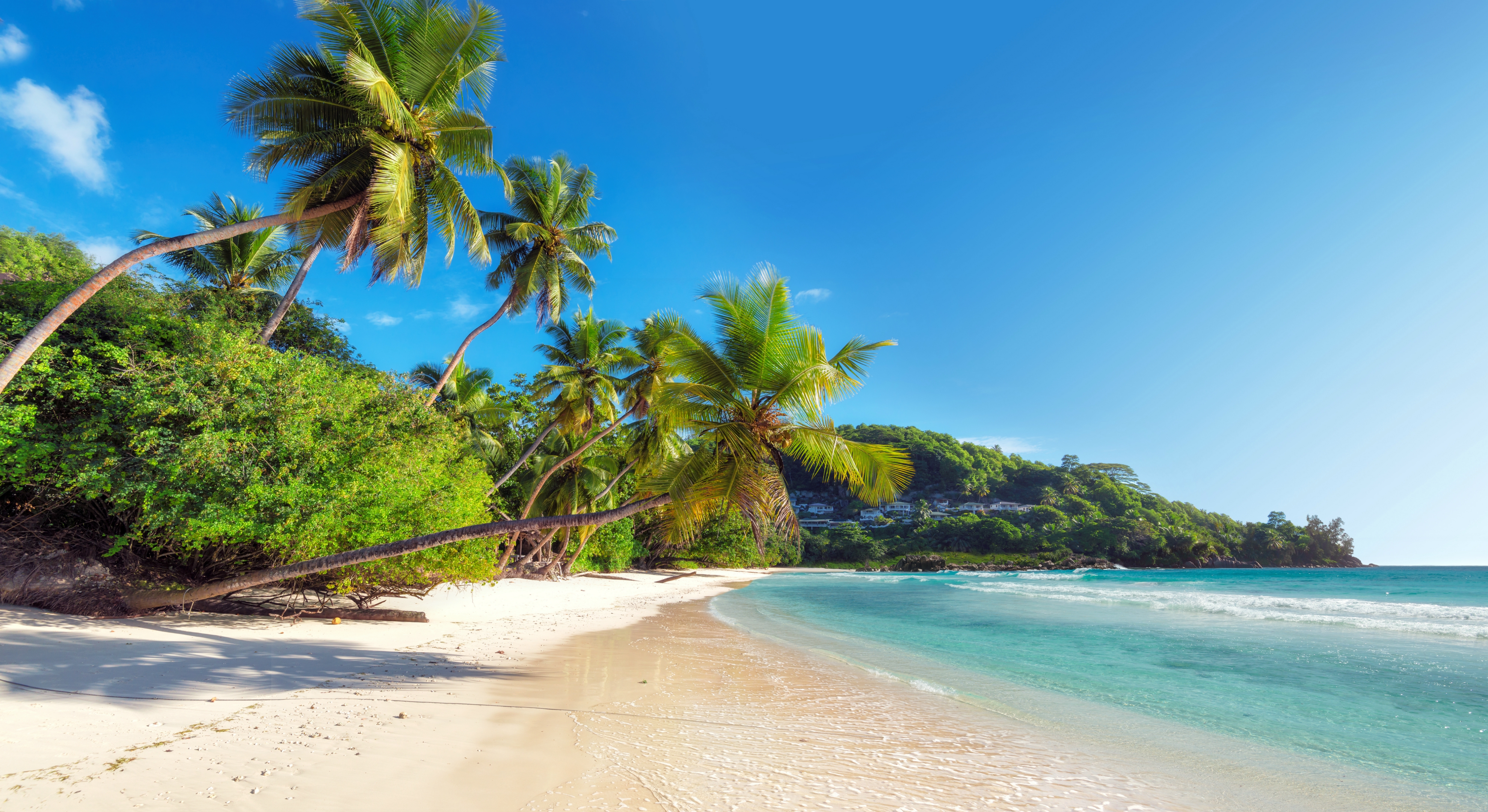 Beautiful Anse Takamaka beach Seychelles in Thailand