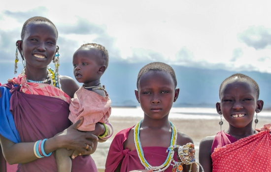 Masaai gezin in Tanzania