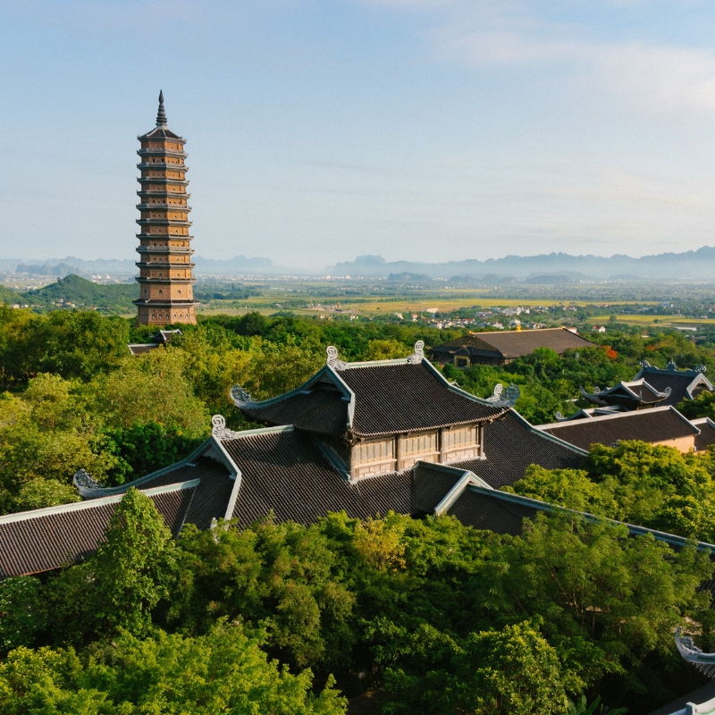 Bai dinh pagoda in Noord-Vietnam