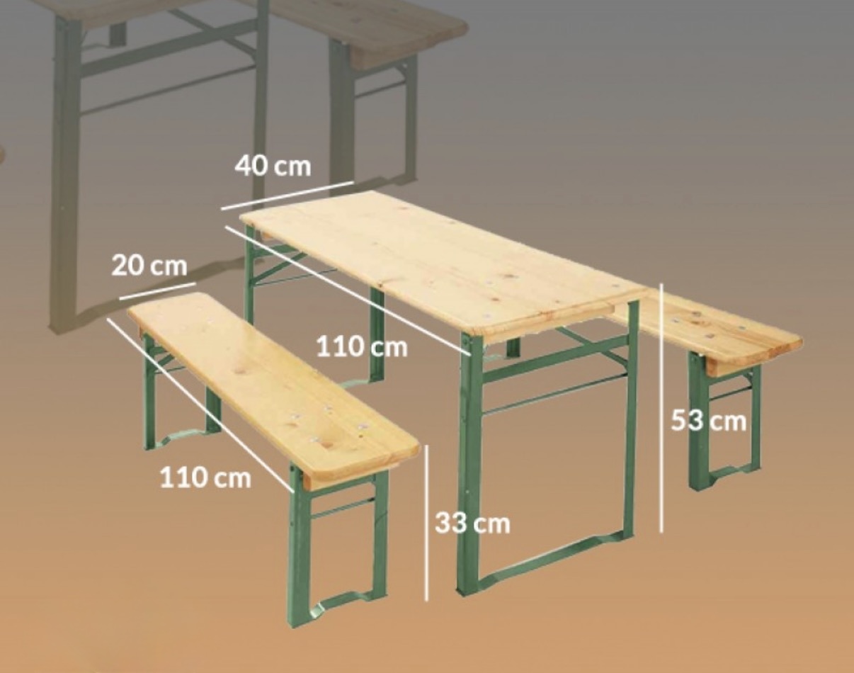 Bierzeltgarnitur 1 meter