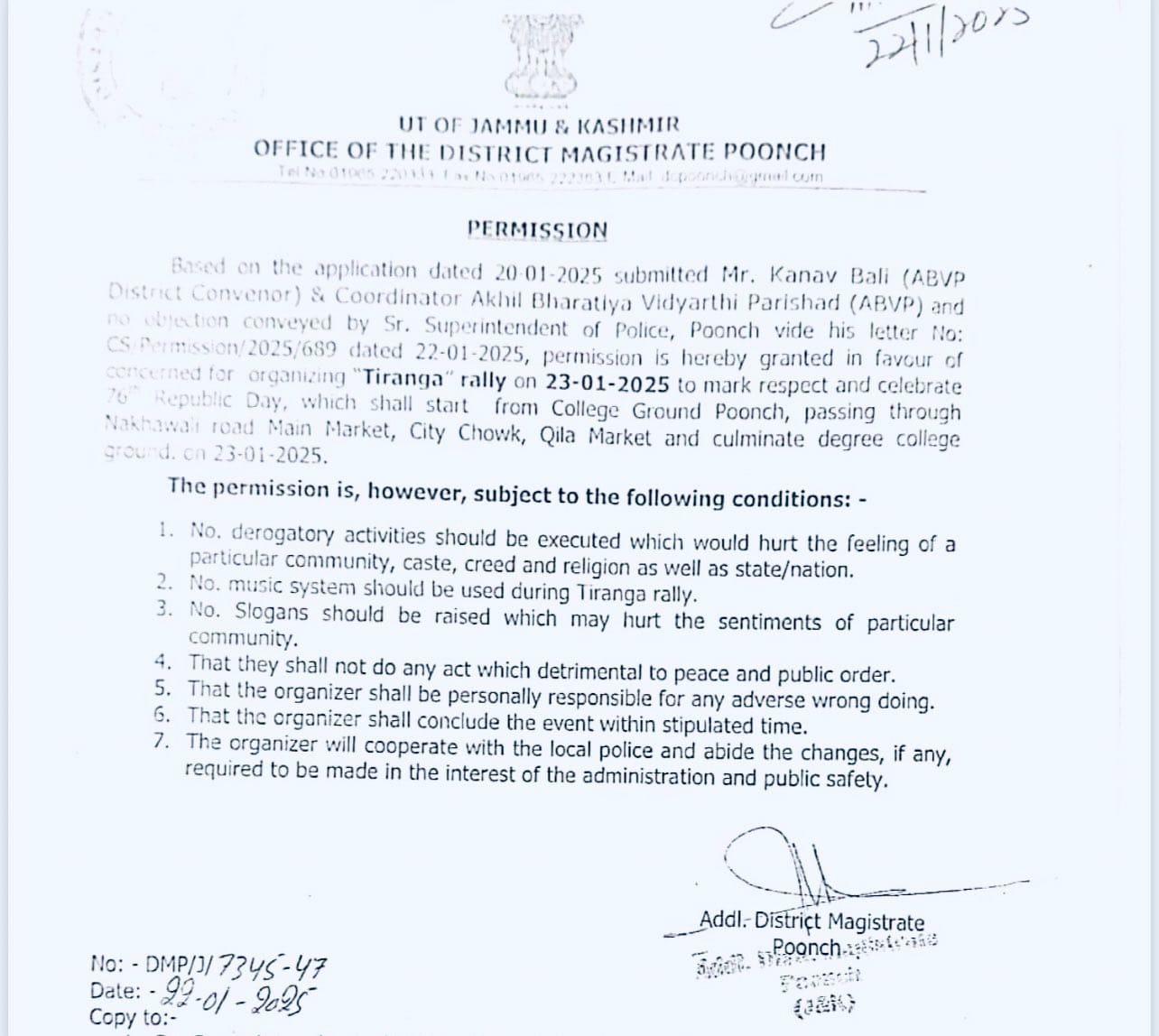 J&amp;K: Authorities make participation in ABVP program mandatory for school students on Republic Day, sparking outrage