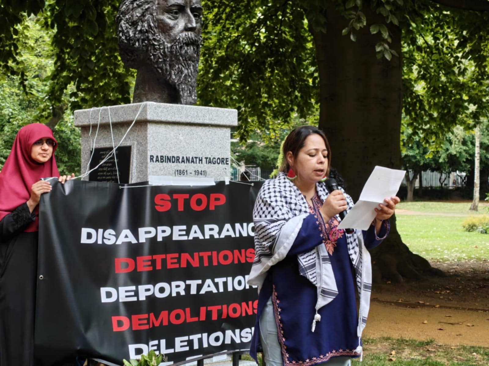 South Asian diaspora groups protest in London against targeting of Bengali Muslims
