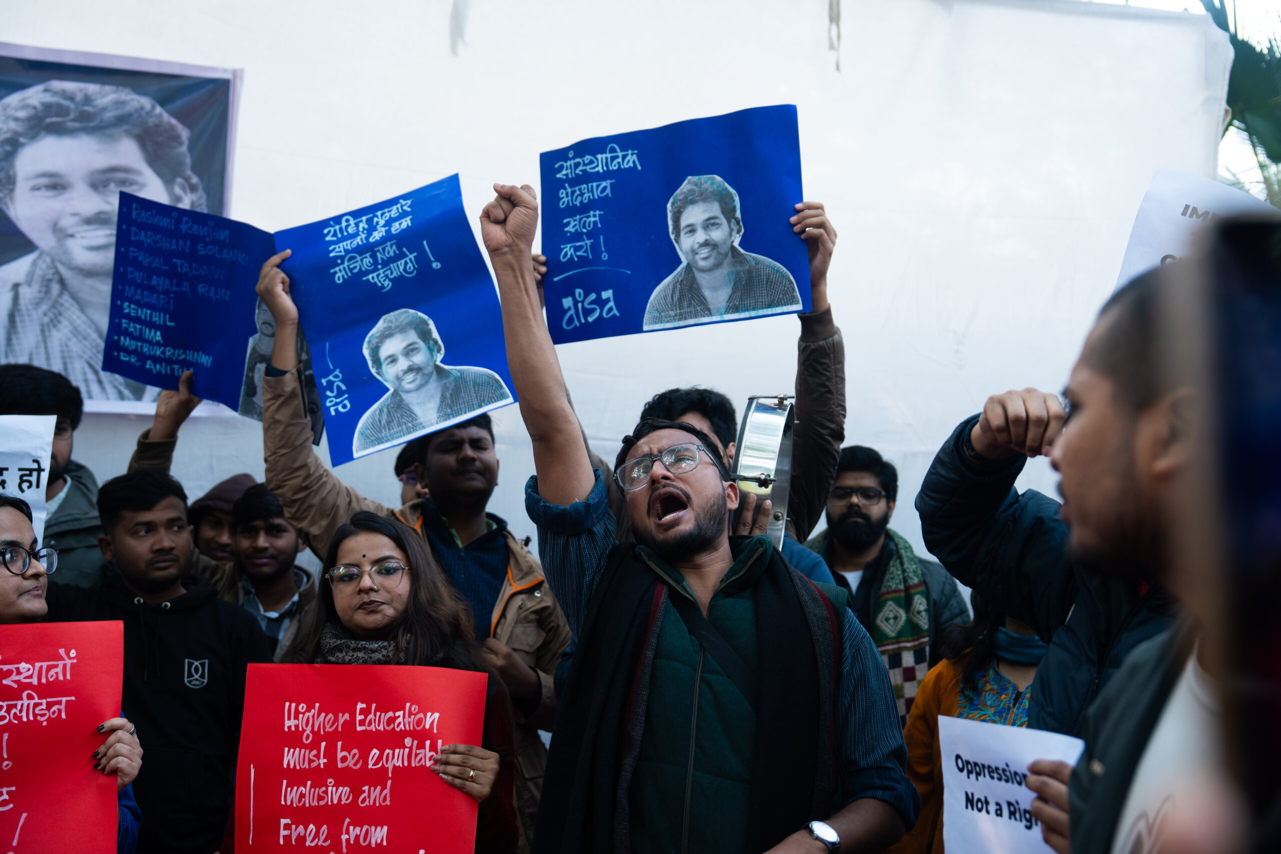 “A hard-won recognition taken away”: Students protest SC stay on UGC equity rules, demand Rohith Act