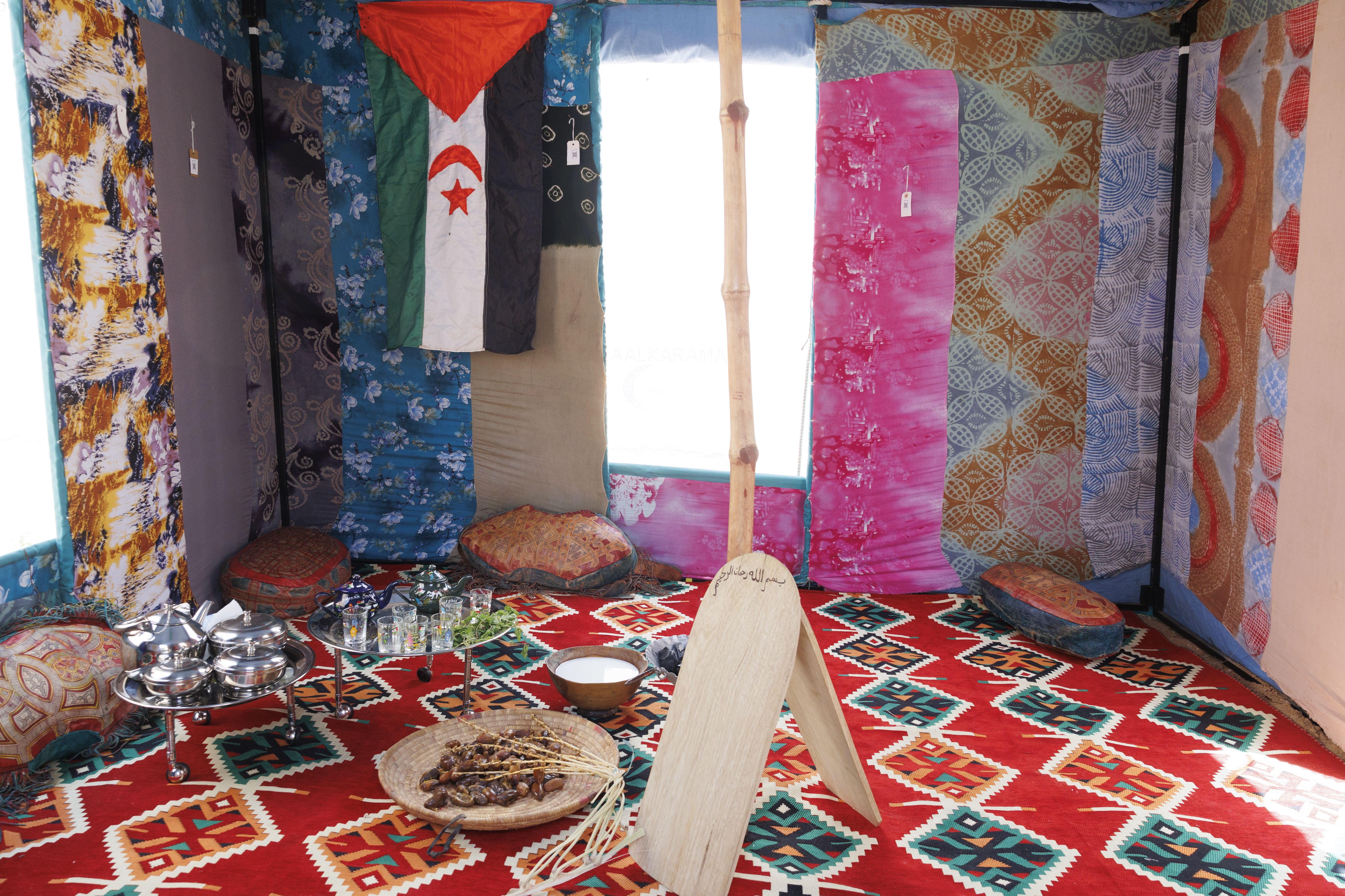 The tent that travels where its people cannot