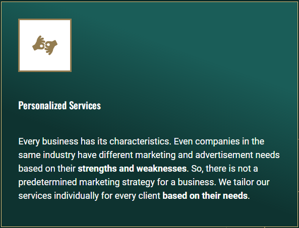 Personalized Services