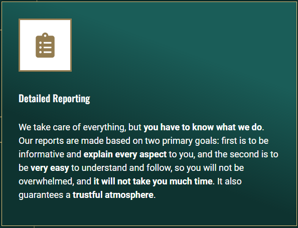 Detailed Reporting