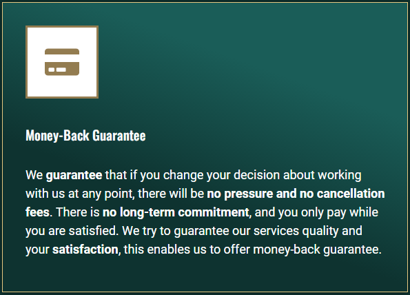 Money-Back Guarantee