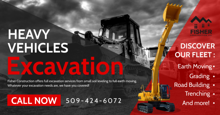excavation services - fisher construction, llc - yakima