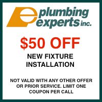 $50 off plumbing services coupon for new customers
