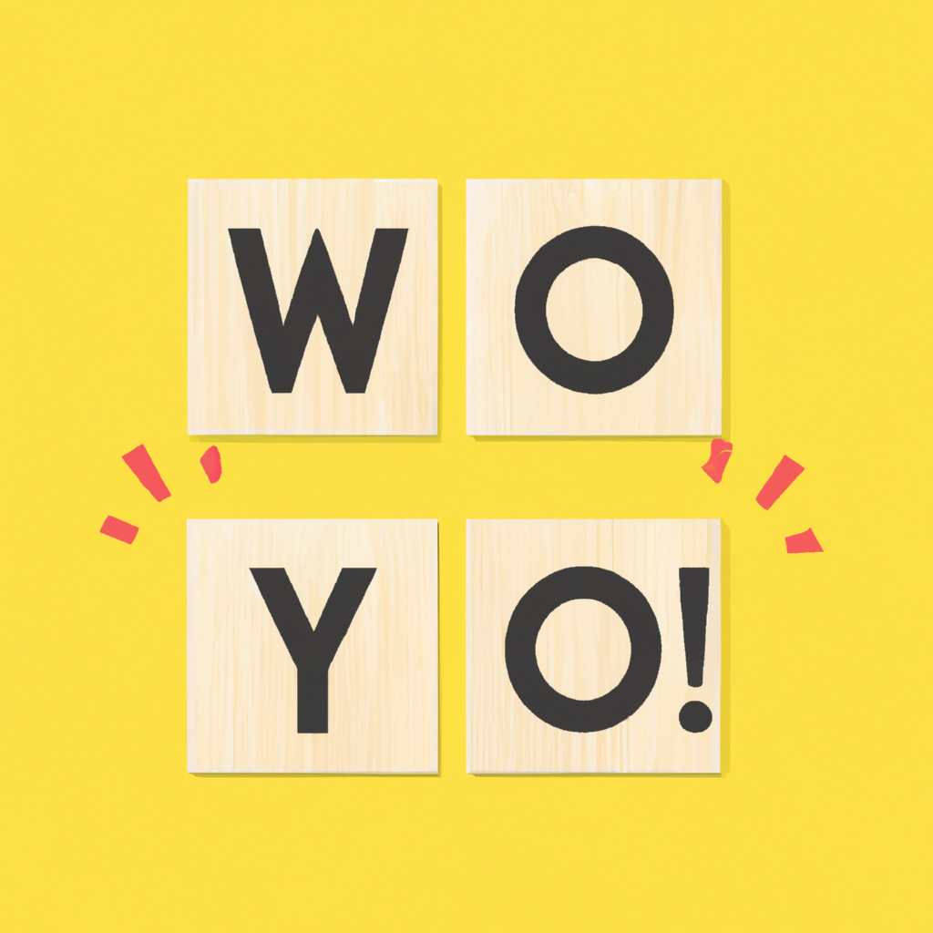 Crossword clue: "Woo-hoo!"