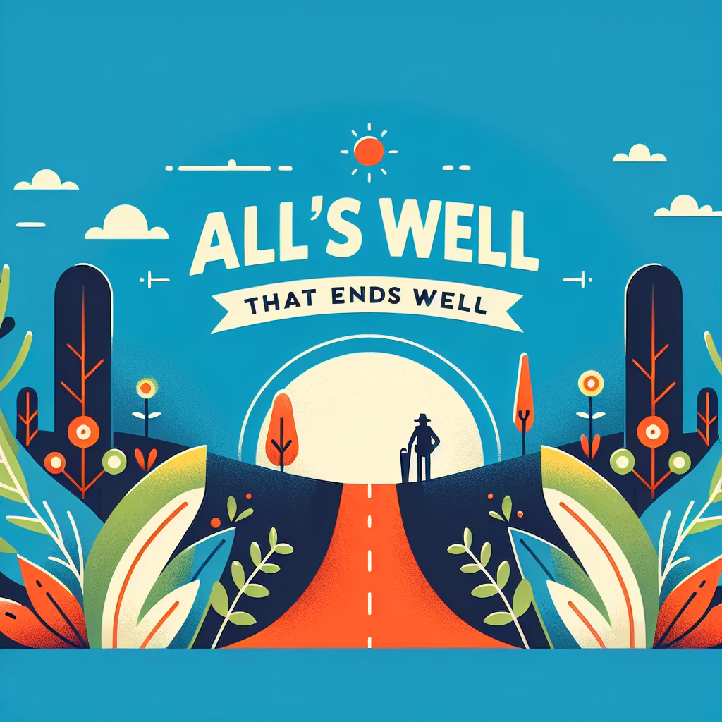 Crossword clue: All's well that ___ well