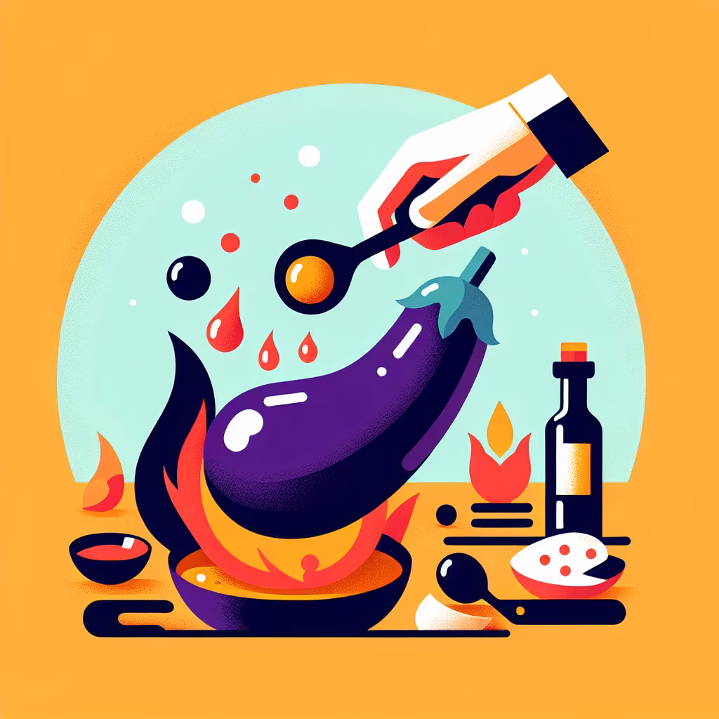 Crossword clue: Burns a bit, like making Baingan Bharta