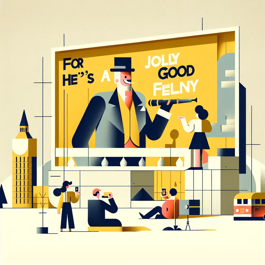 Crossword clue: "For ____ a jolly good fellow ..."