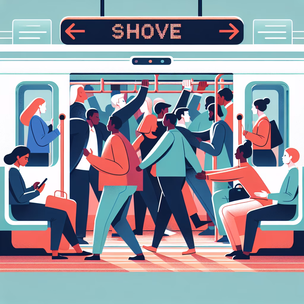 Crossword clue: Action on a crowded Virar fast, often