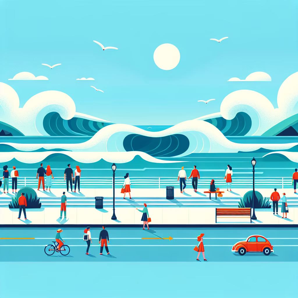 Crossword clue: What you enjoy at Marine Drive