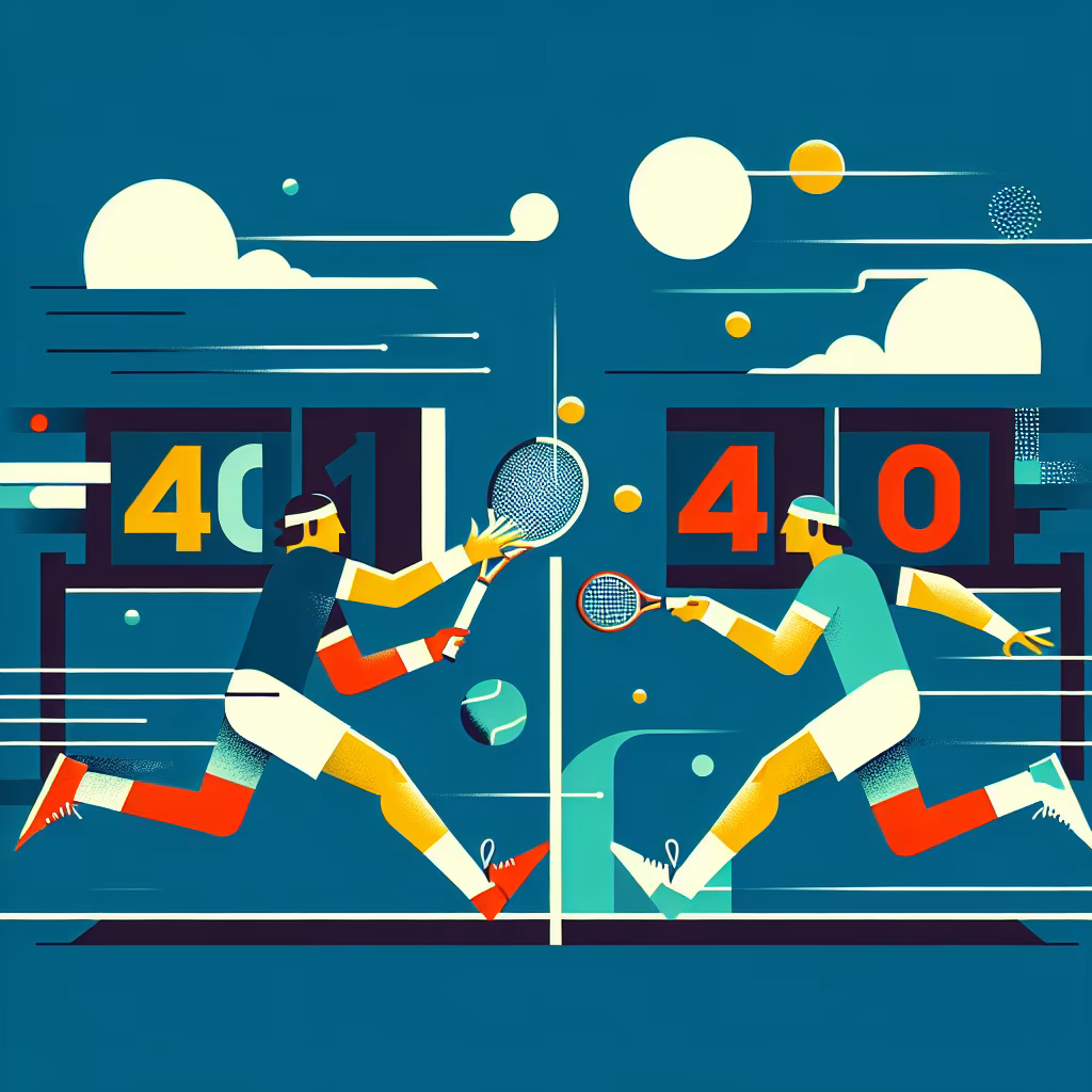 Crossword clue: Tennis ties