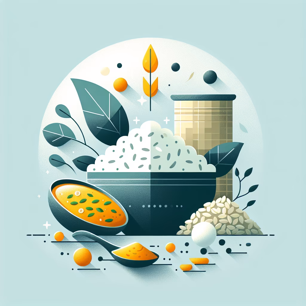 Crossword clue: Like dal-chawal, say