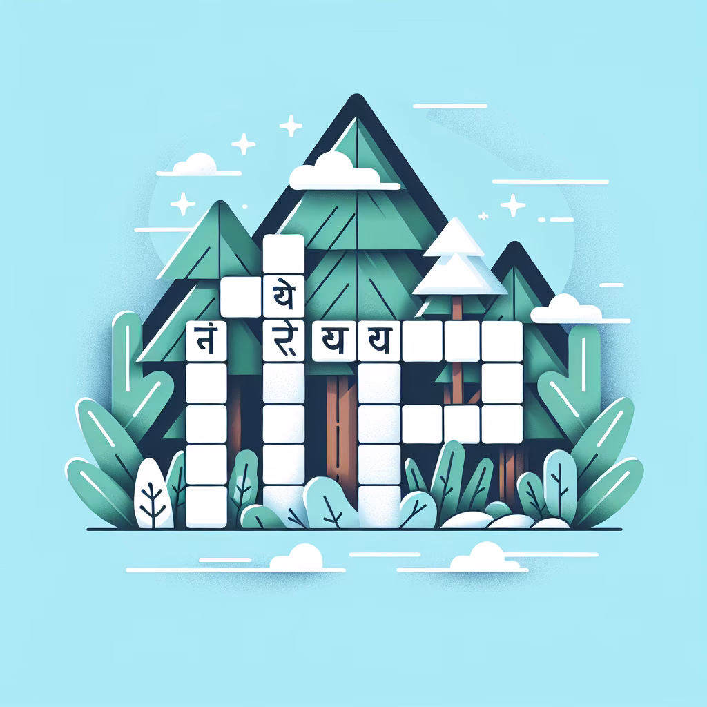 Crossword clue: Suffix for forest, in Hindi