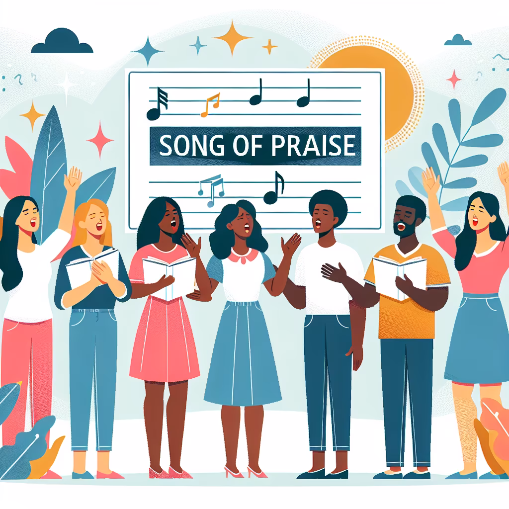 Crossword clue: Song of praise