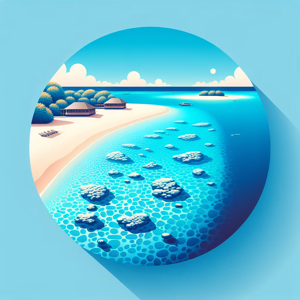 Crossword clue: Blue water-body, in Maldives