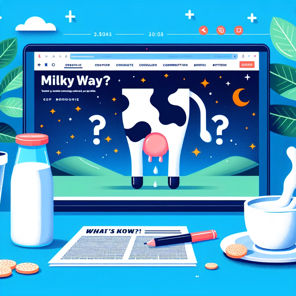 Crossword clue: Milky way?