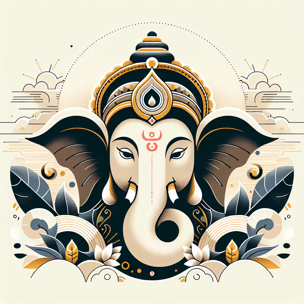 Crossword clue: Lord Ganesha's features