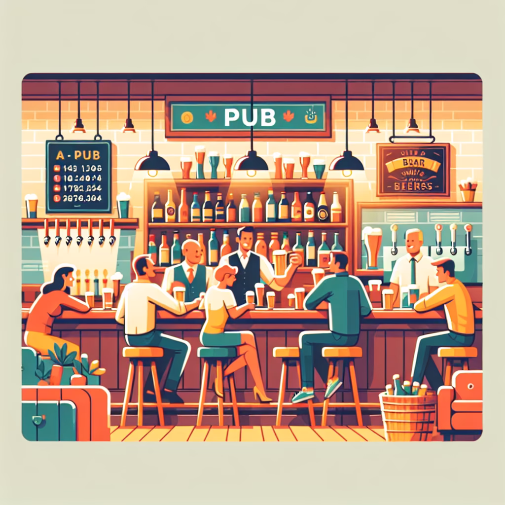 Crossword clue: Bar with beers