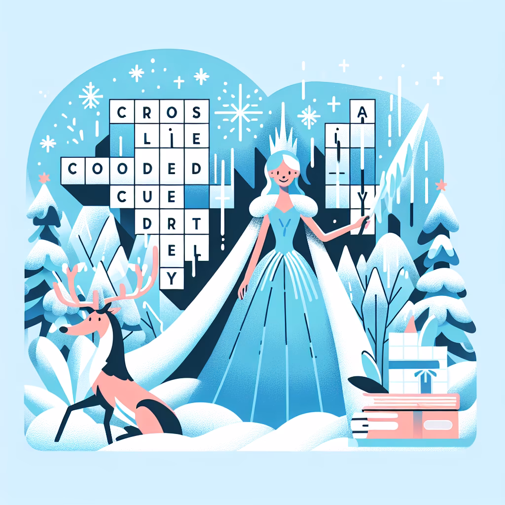 Crossword clue: "Frozen" queen