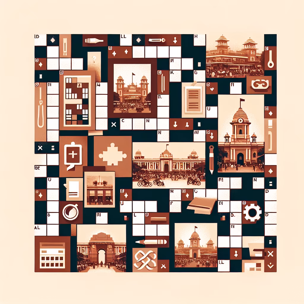 Crossword clue: Brown shade in old photos of Delhi's Connaught Place