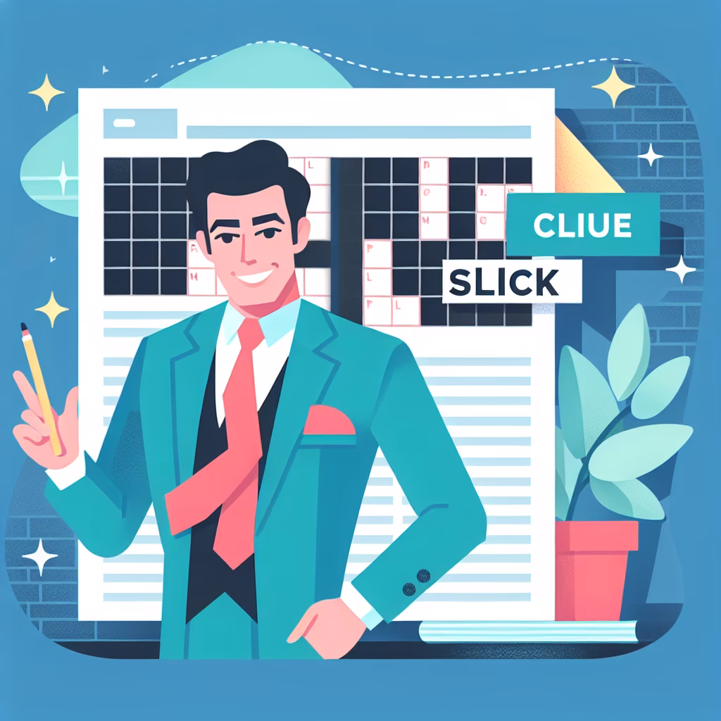 Crossword clue: Smooth-talking, like Shah Rukh Khan