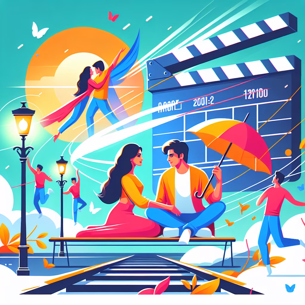 Crossword clue: How the song "Pehla Nasha" is shot in