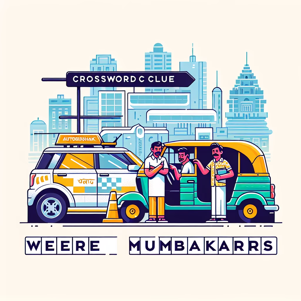 Crossword clue: "___ Mumbaikars. Of course, we don't get auto in first try": Heard on social med…