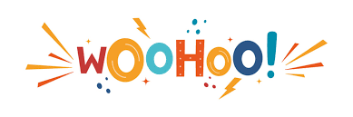 Crossword clue: "Woo-hoo!"