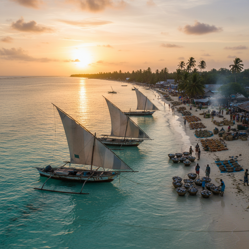 Zanzibar Central/South earning, local business, livelihood, horizontal photo