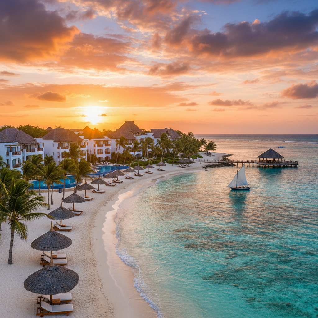 Zanzibar Central/South hotels, beach resort, horizontal photo